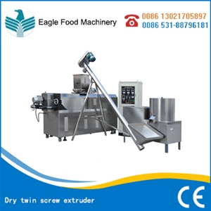 Dry twin screw extruder